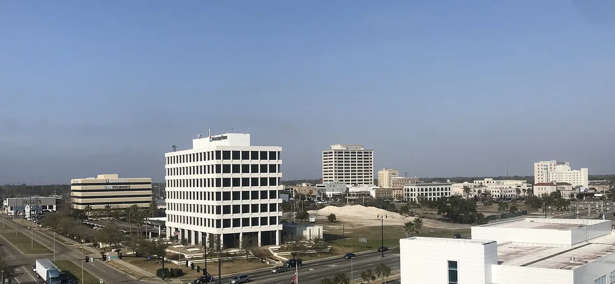 The Gulfport, Mississippi skyline